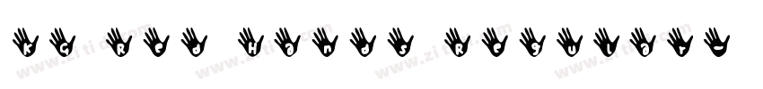 KG Red Hands Regular字体转换